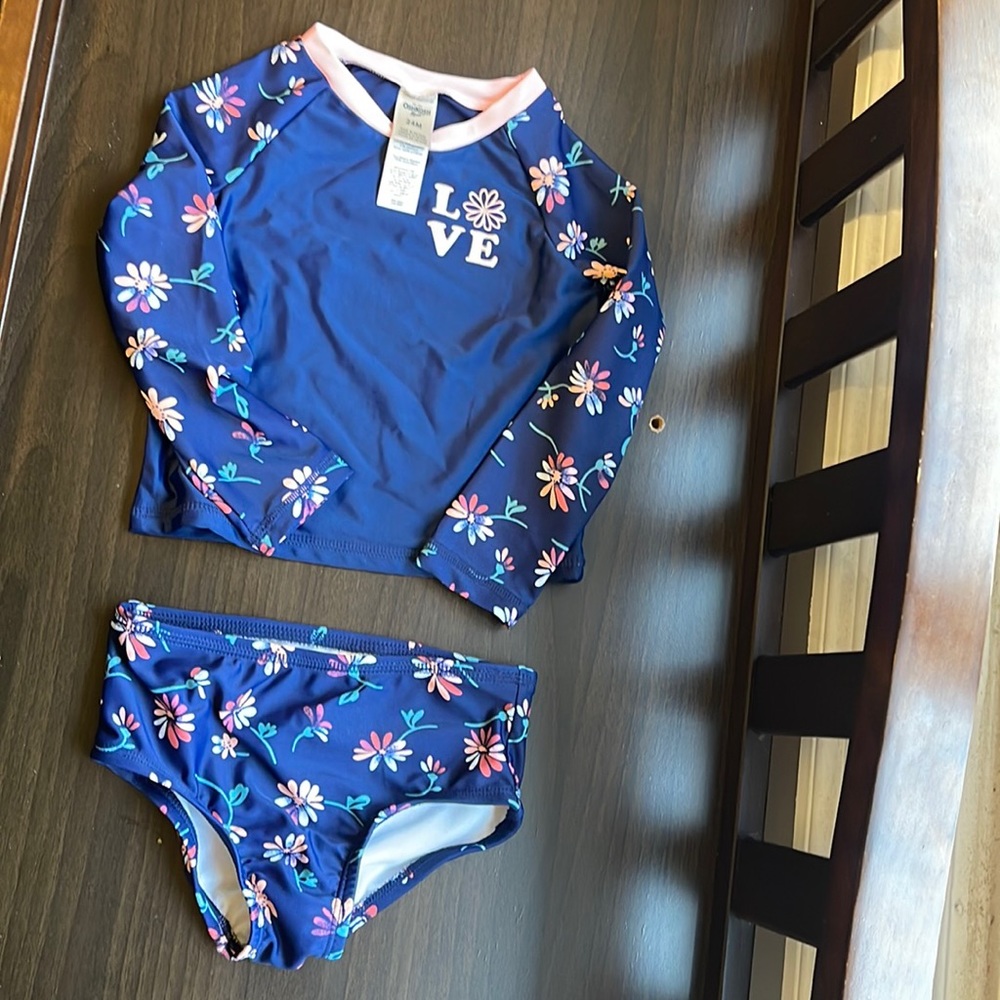 2 piece carters  bathing suit. Size 24 months worn once